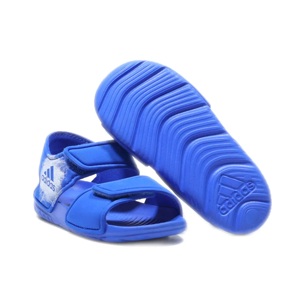 Adidas Flat Sandals Rubber Blue Colour For Kids