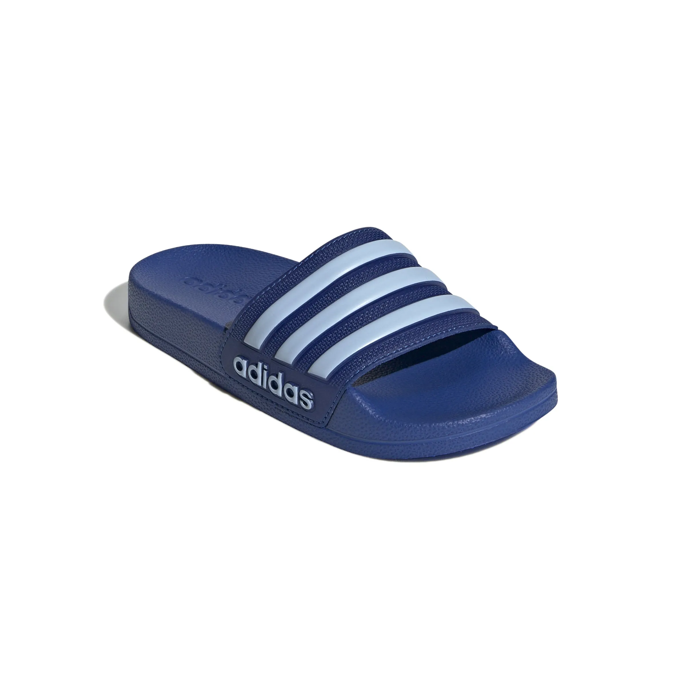 Adidas Kids Adilette Shower Slides - Royal Blue/Glow Blue