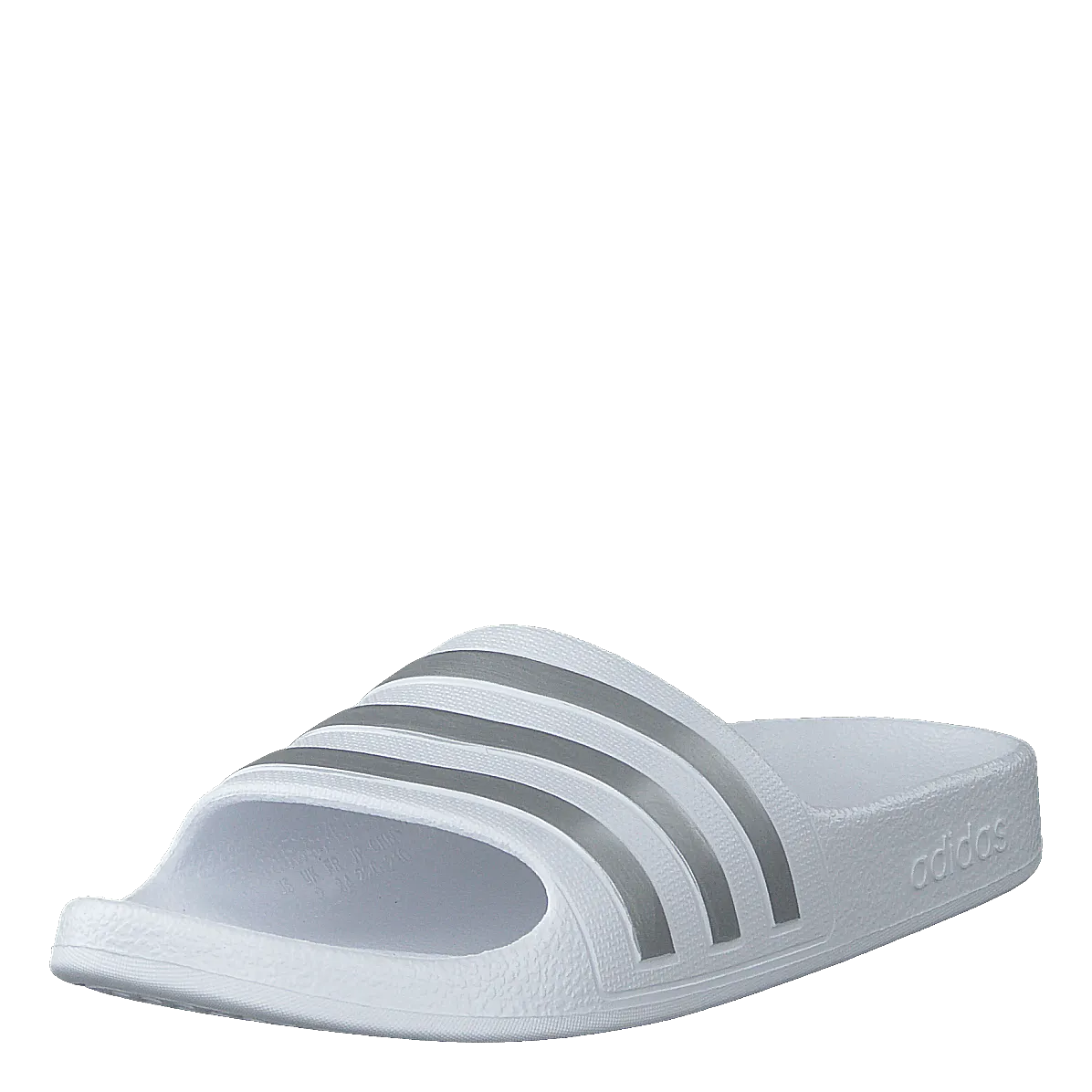 Adilette Aqua Slides Kids Cloud White / Silver Met. / Cloud White