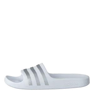 Adilette Aqua Slides Kids Cloud White / Silver Met. / Cloud White