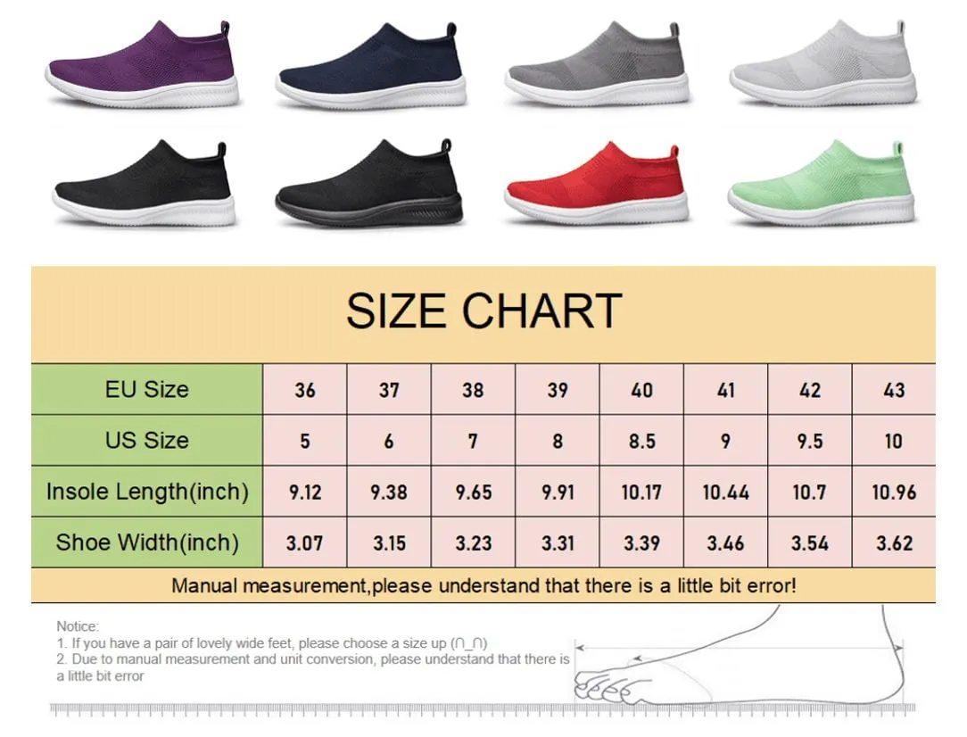 ADQ Women's Slip on Shoes Casual Shoes Lightweight Breathable Anti-Slip Sneakers