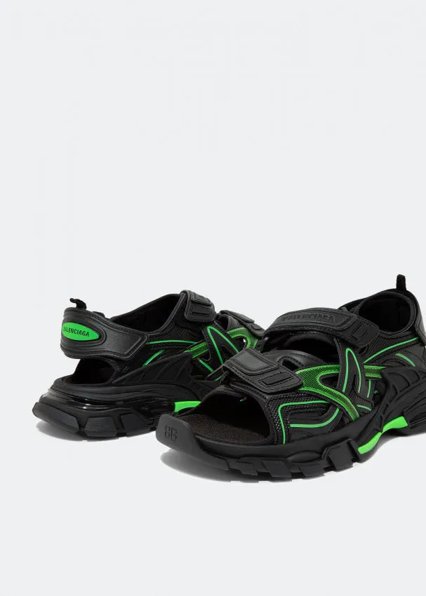 Balenciaga Track Sandal 'black Fluo Green'