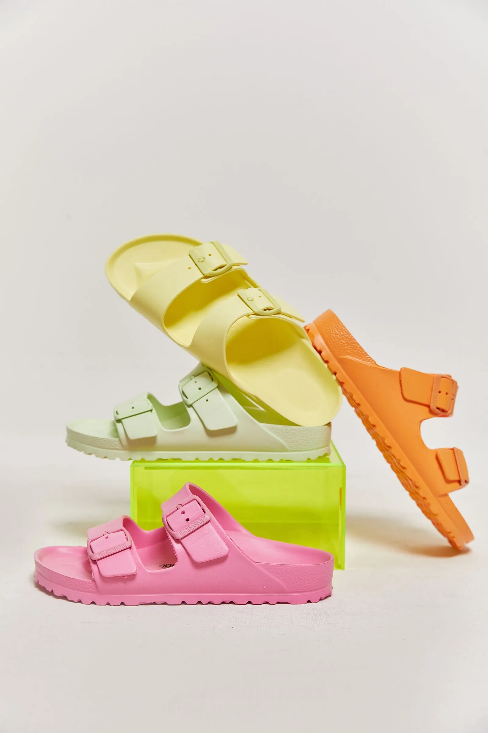 birkenstock arizona EVA faded lime