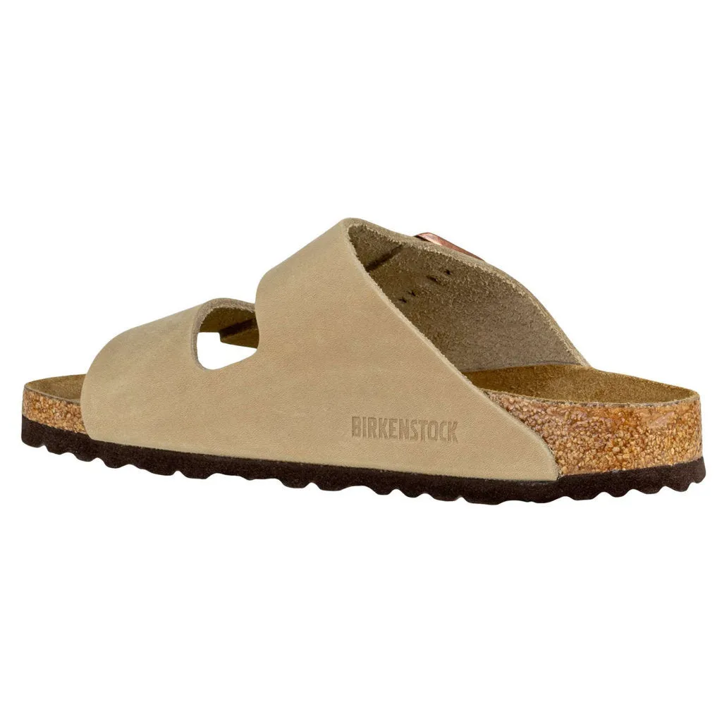 Birkenstock Arizona Oiled Nubuck Leather Unisex Slide Sandals