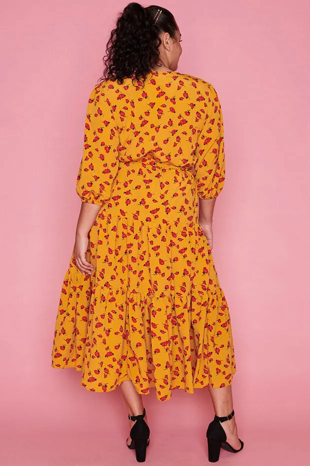 Chasing Yellow Floral Dress