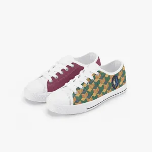 Demon Slayer Giyu Tomioka Kid’s Low-Top Canvas Anime Shoes