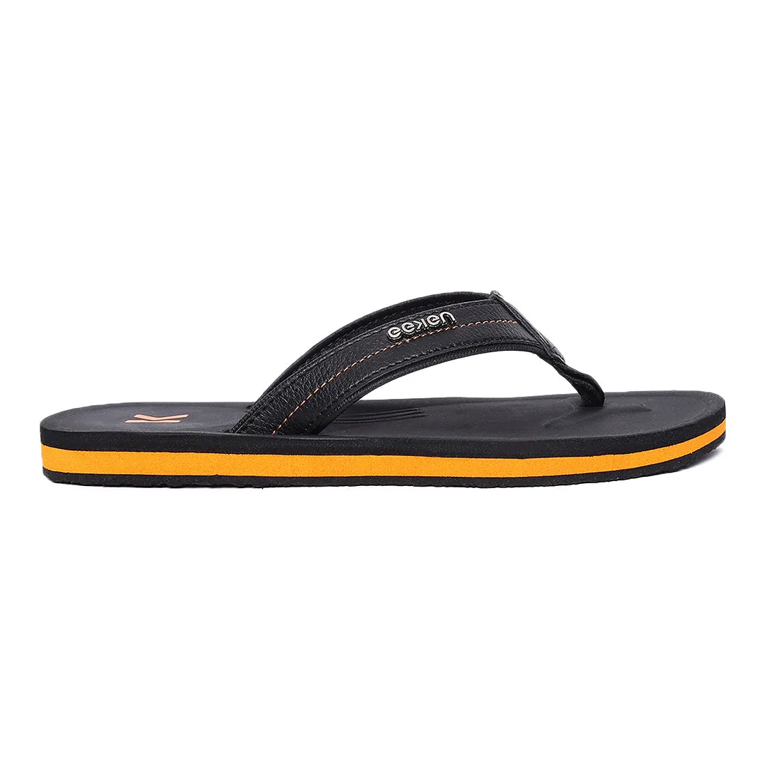 Eeken EFBGO2409 Black Lightweight Washable Dailywear Durable Flip Flops For Men