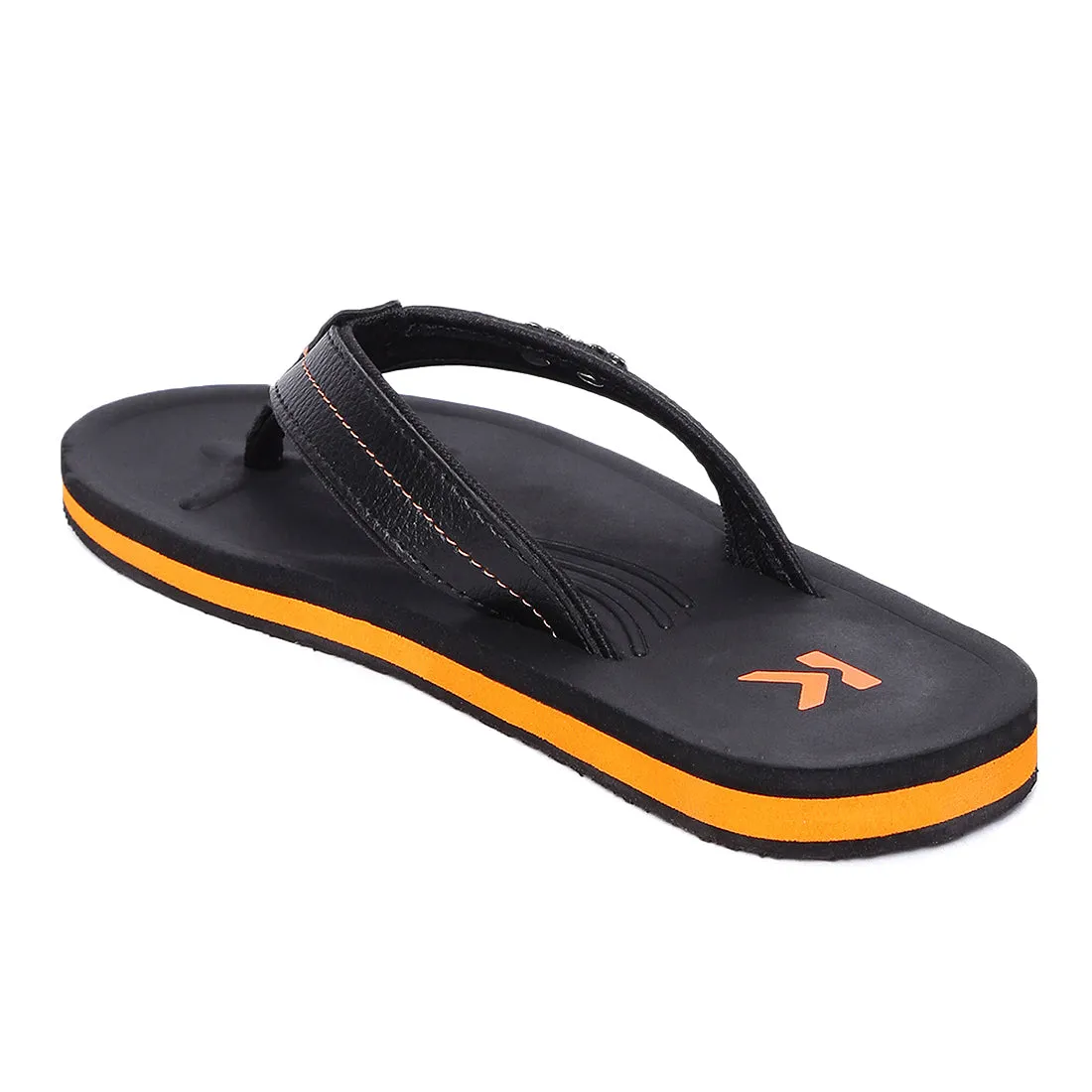 Eeken EFBGO2409 Black Lightweight Washable Dailywear Durable Flip Flops For Men