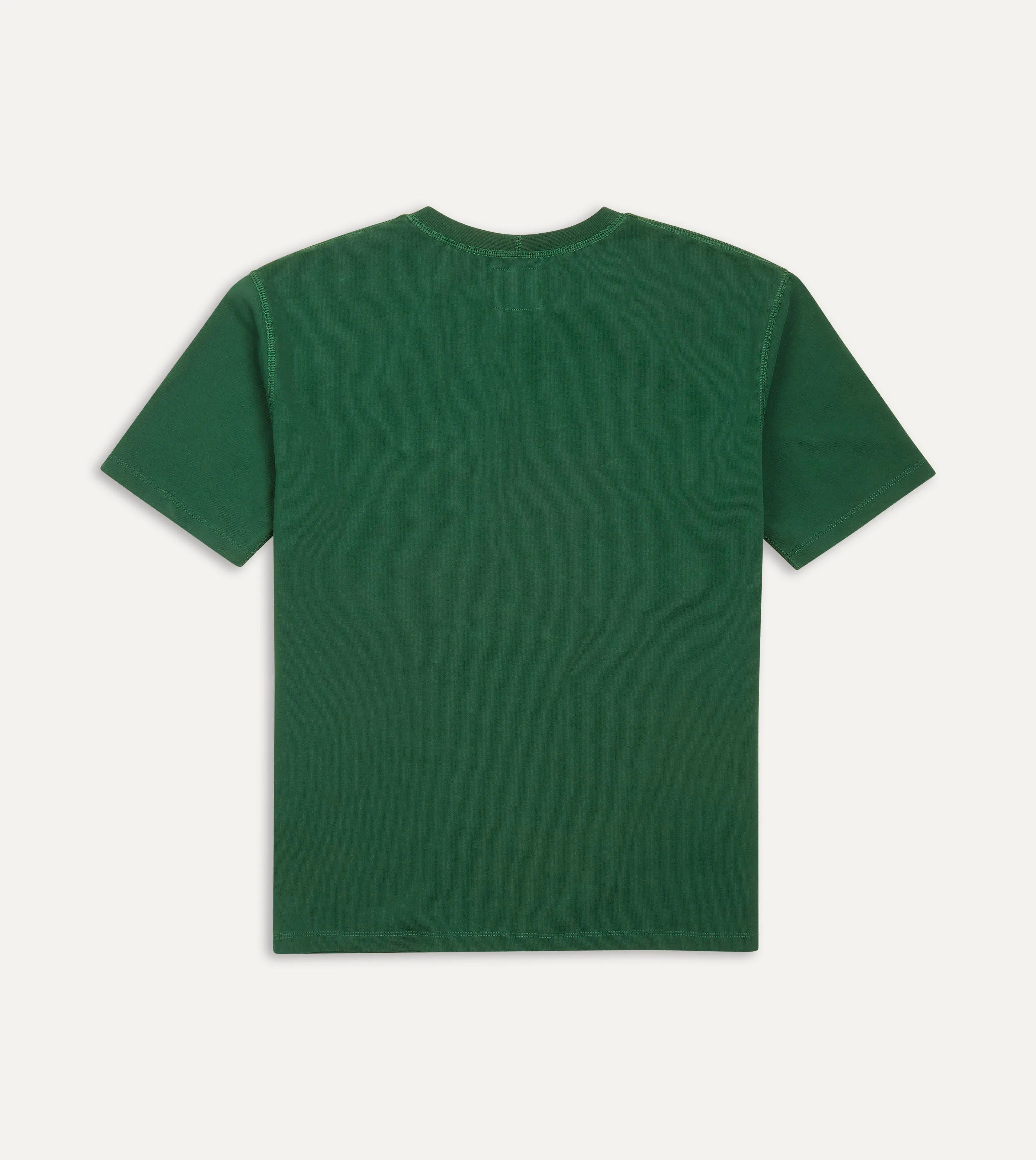 Forest Green Cotton Crew Neck Hiking T-Shirt