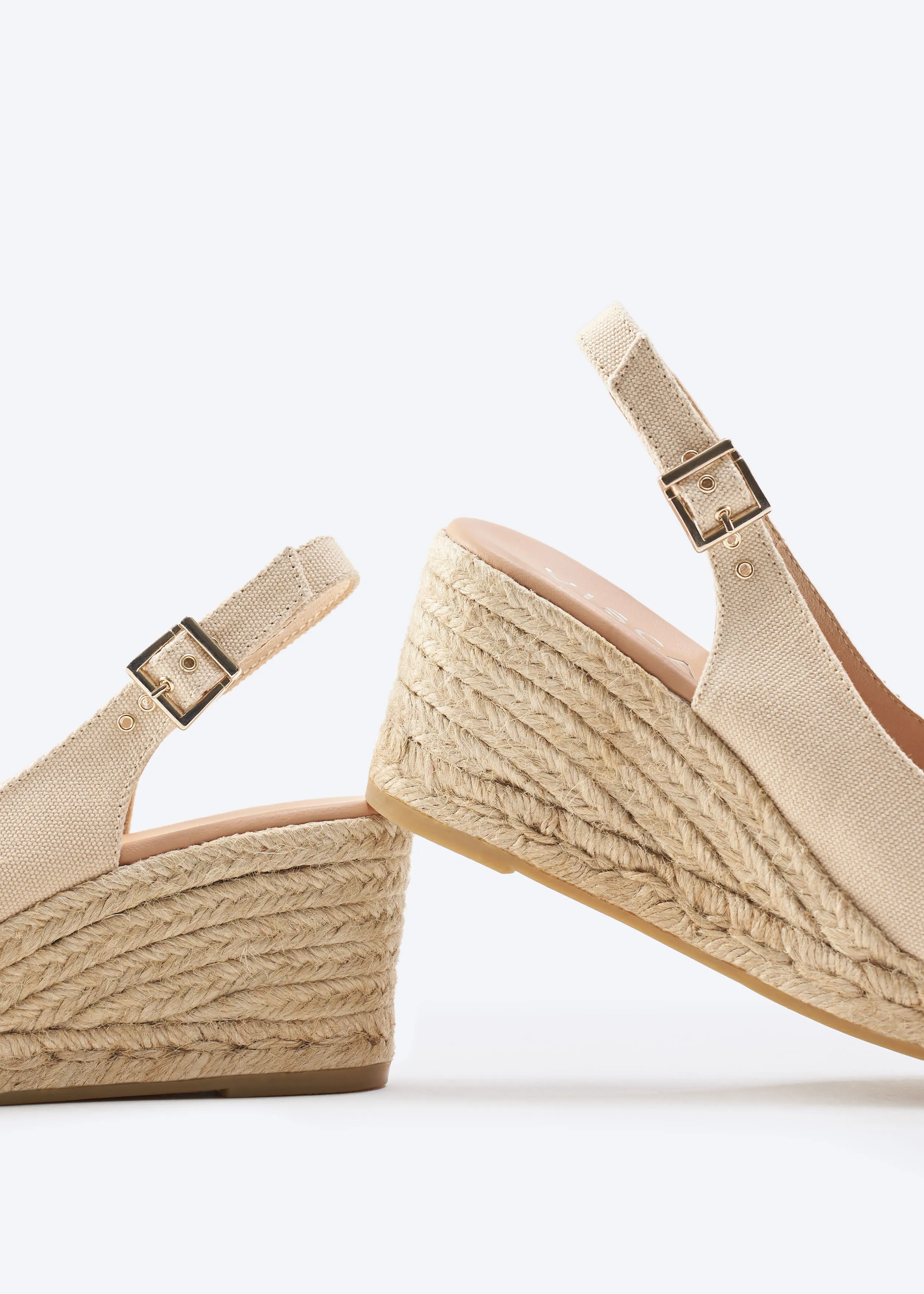 Gavina Canvas Espadrille Sandal Wedges