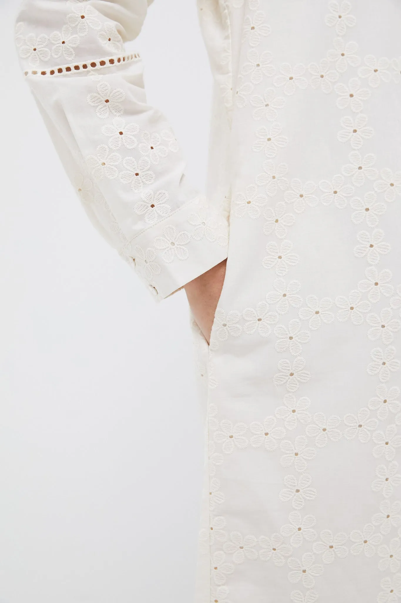 Ivory Eyelet Griffin Dress