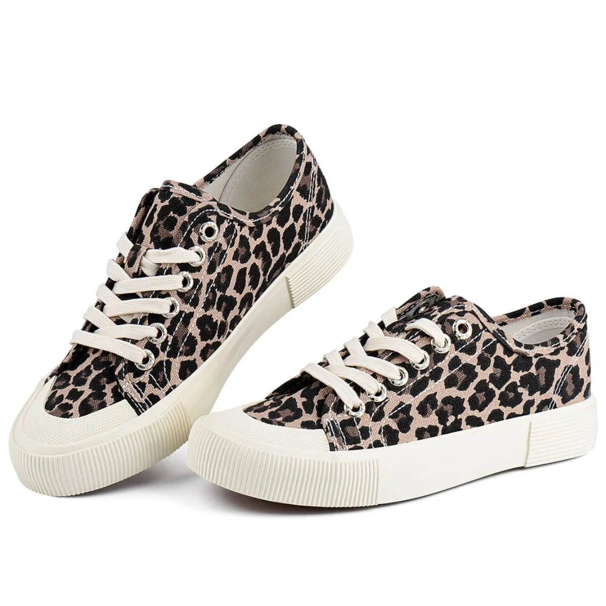 JENN ARDOR Women Canvas Fashion Low-Top Sneakers