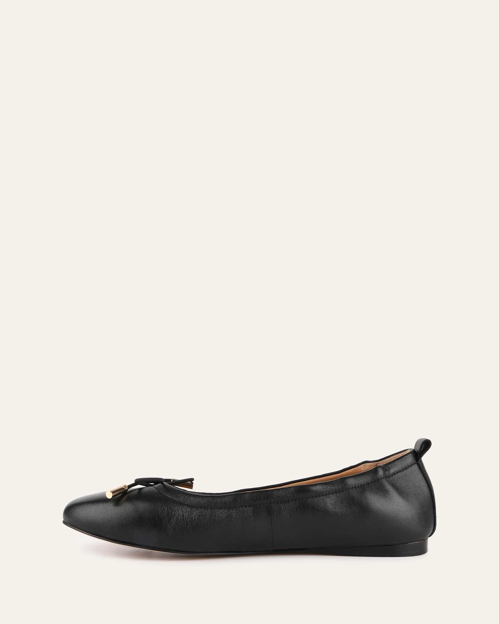 JOLIE CASUAL FLATS BLACK LEATHER