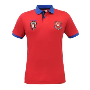 Kensington Dockside Driscoll red pique polo shirt