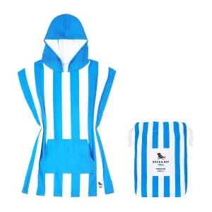 Kids Poncho - Quick Dry Hooded Towel - Bondi Blue