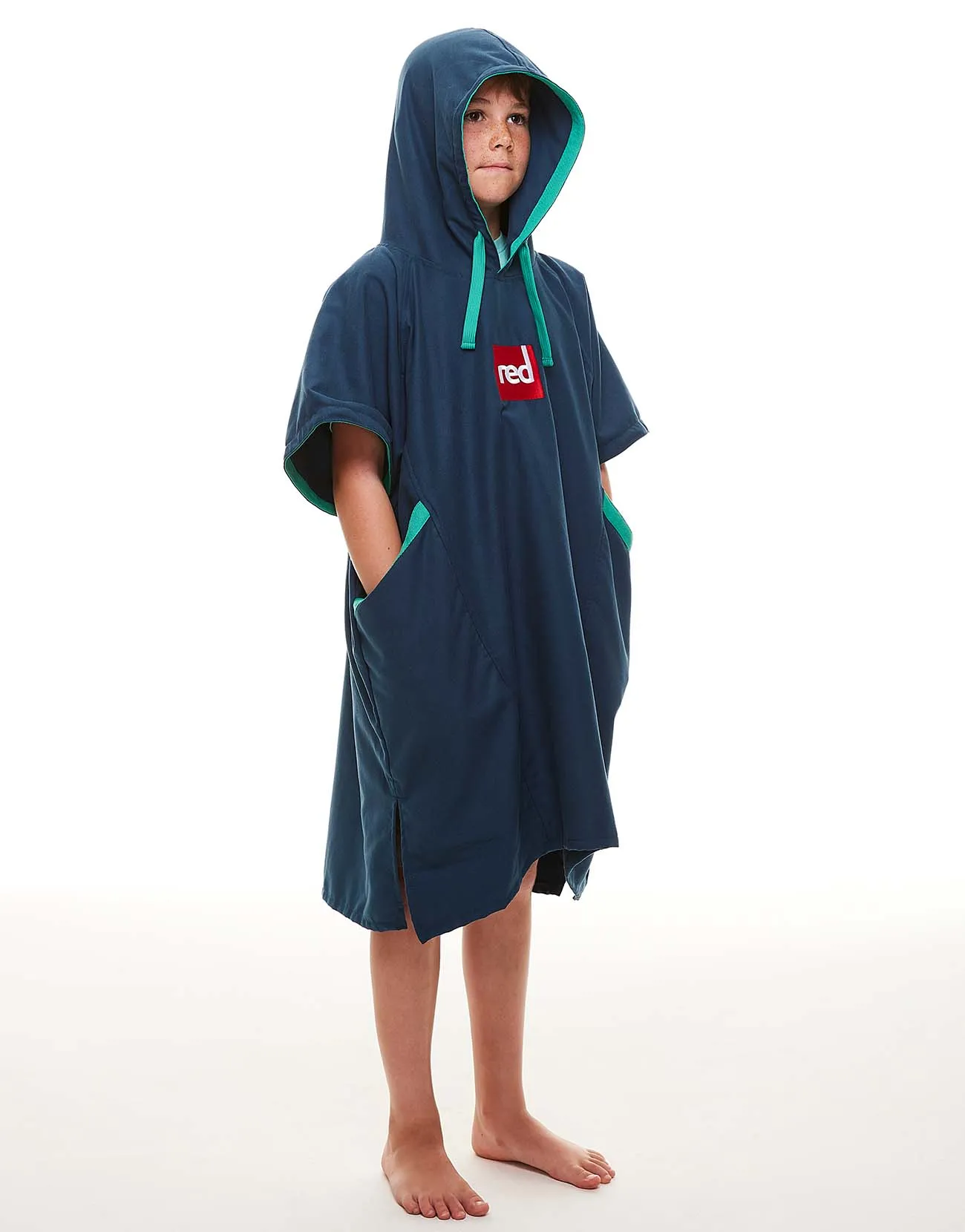 Kids Quick Dry Microfibre Changing Robe - Navy