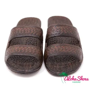 Pali Hawaii Jandals Dark Brown Slides