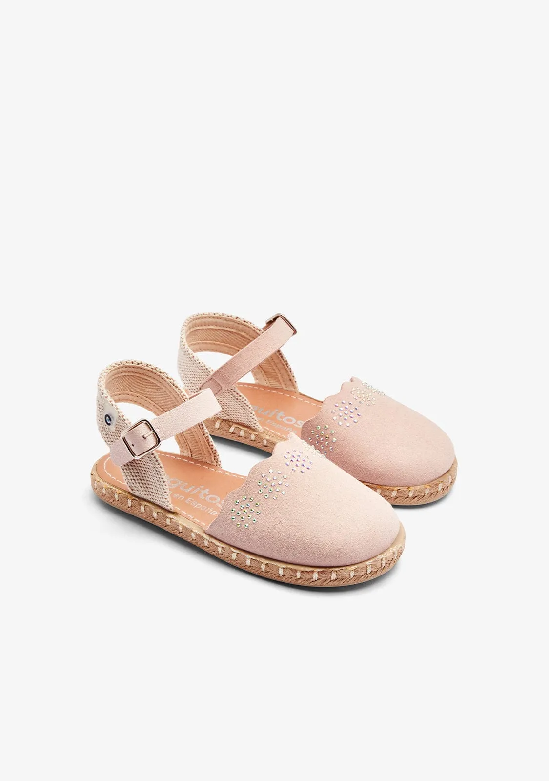 Pink Micro Buckle Espadrilles