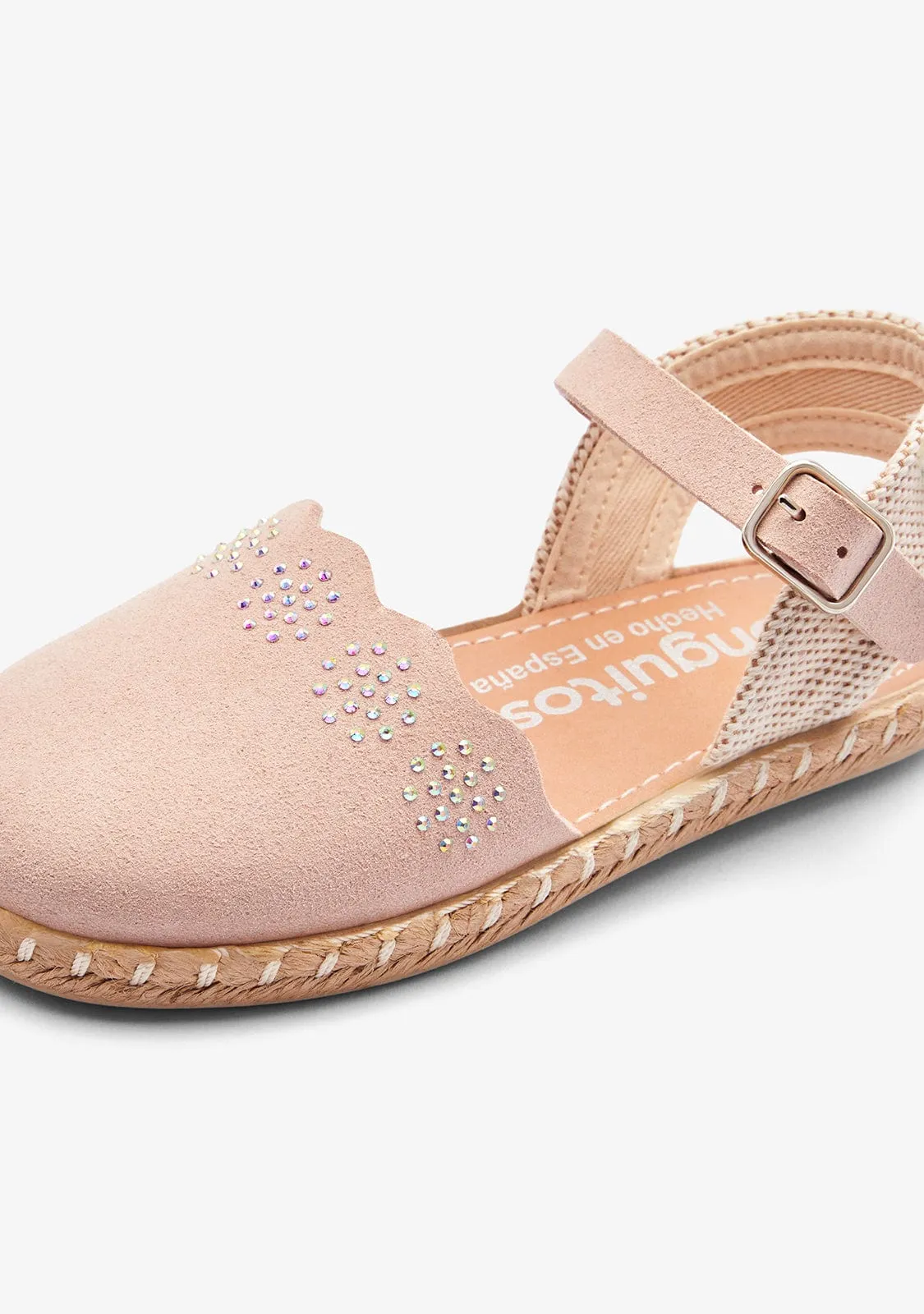 Pink Micro Buckle Espadrilles