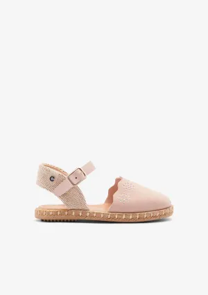 Pink Micro Buckle Espadrilles