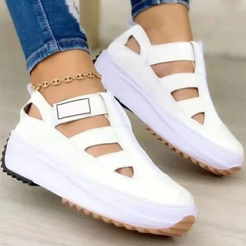 Purpdrank - Women Sandals Casual Summer Shoes For Women Elegant Heeled Zapatos Mujer Flat Heels Sandals Summer Footwear Platform Sandals