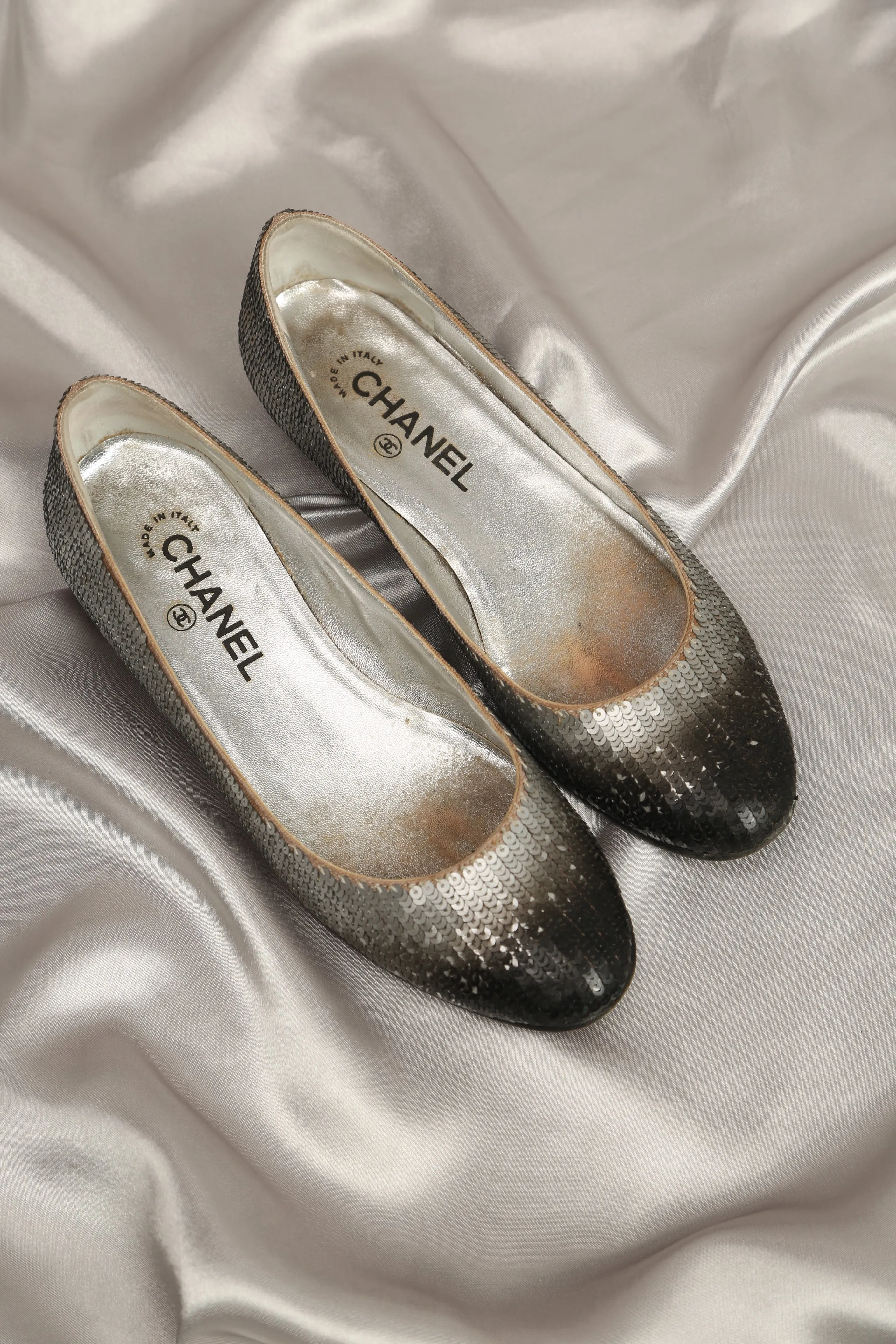 Rare Ombre  Sequin CHANEL Ballerina Flats