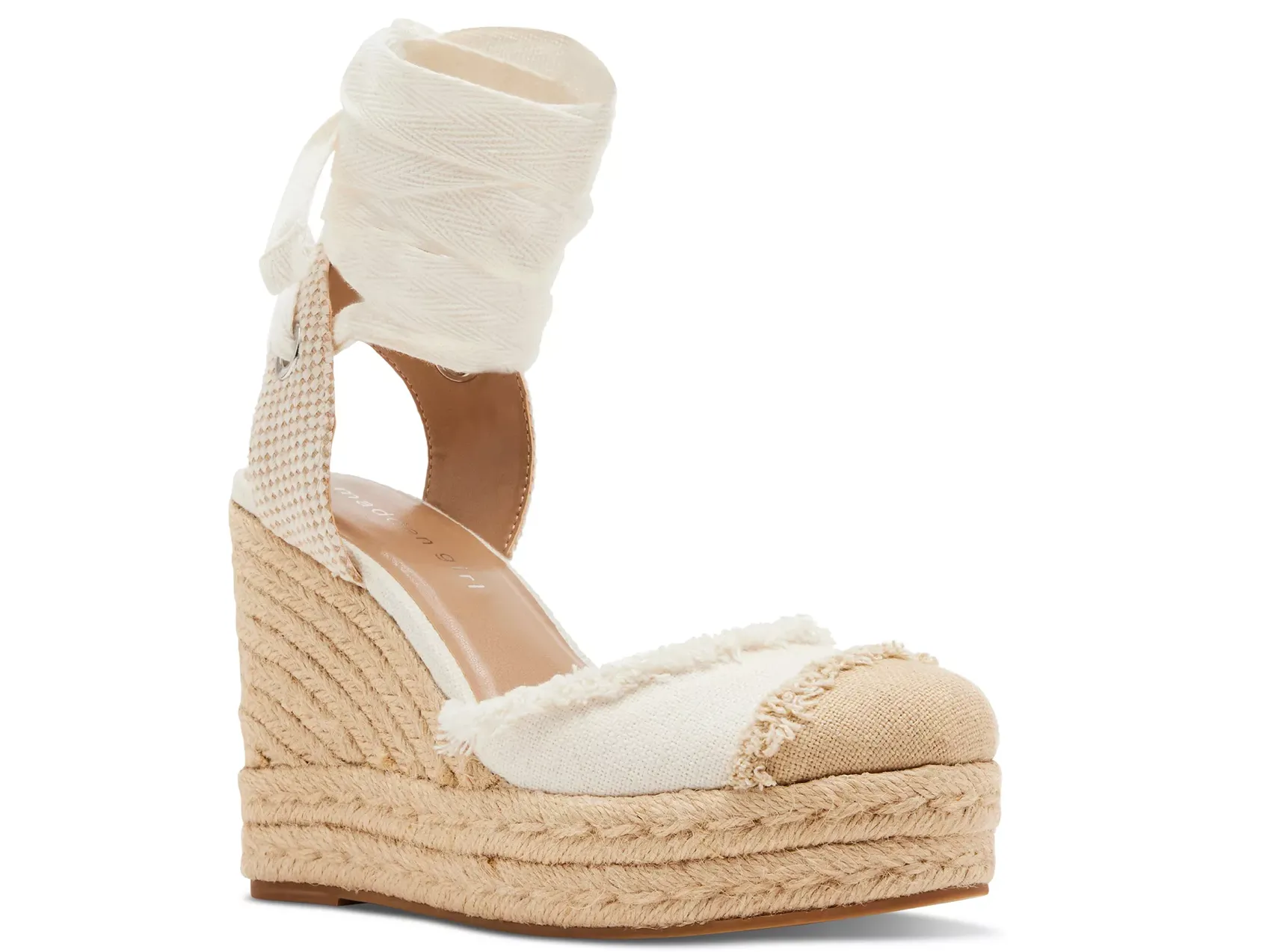 Round Toe Lace Up Espadrille