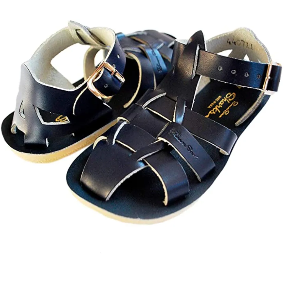 Salt Water Sandals Kids Shark Sandal - Navy