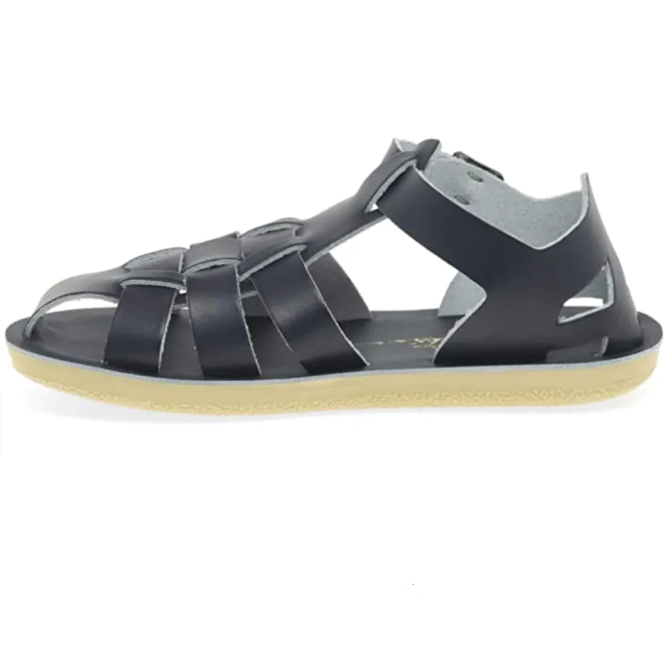 Salt Water Sandals Kids Shark Sandal - Navy