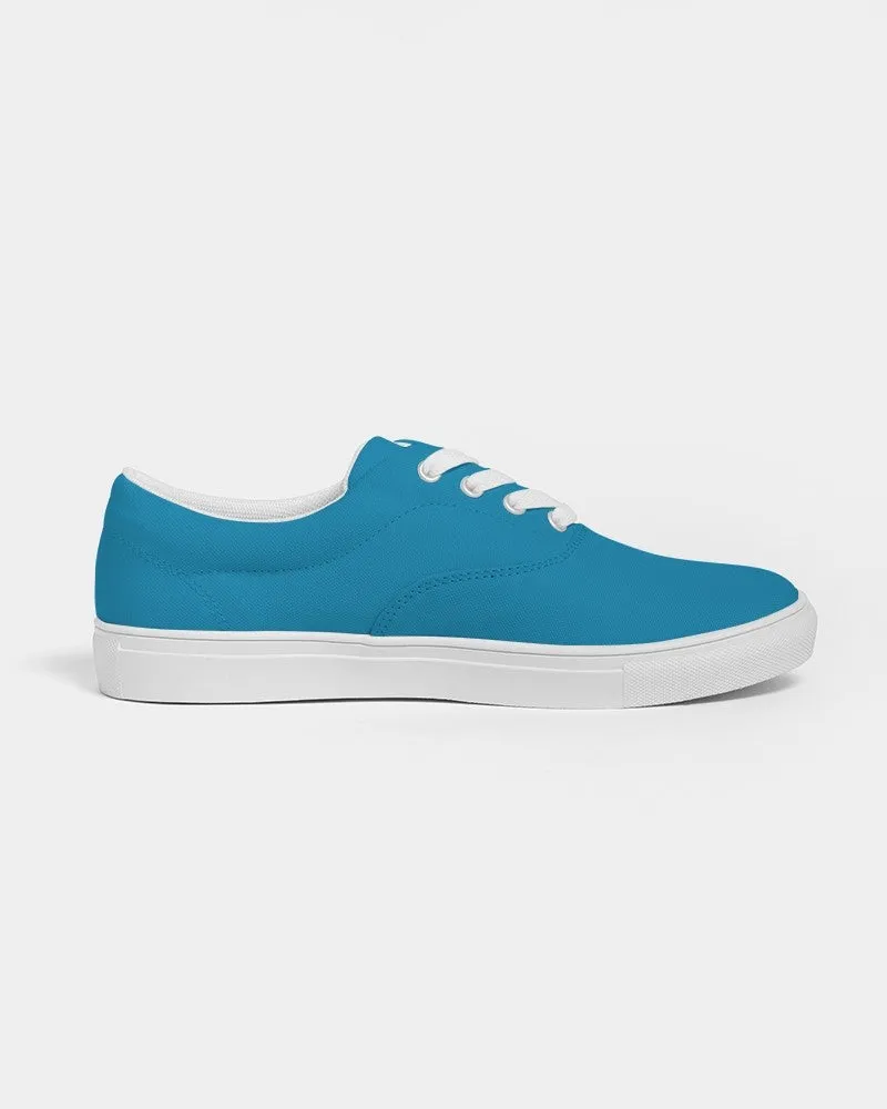 Shaded Cyan Canvas Sneakers | Men's | C100M0Y0K30