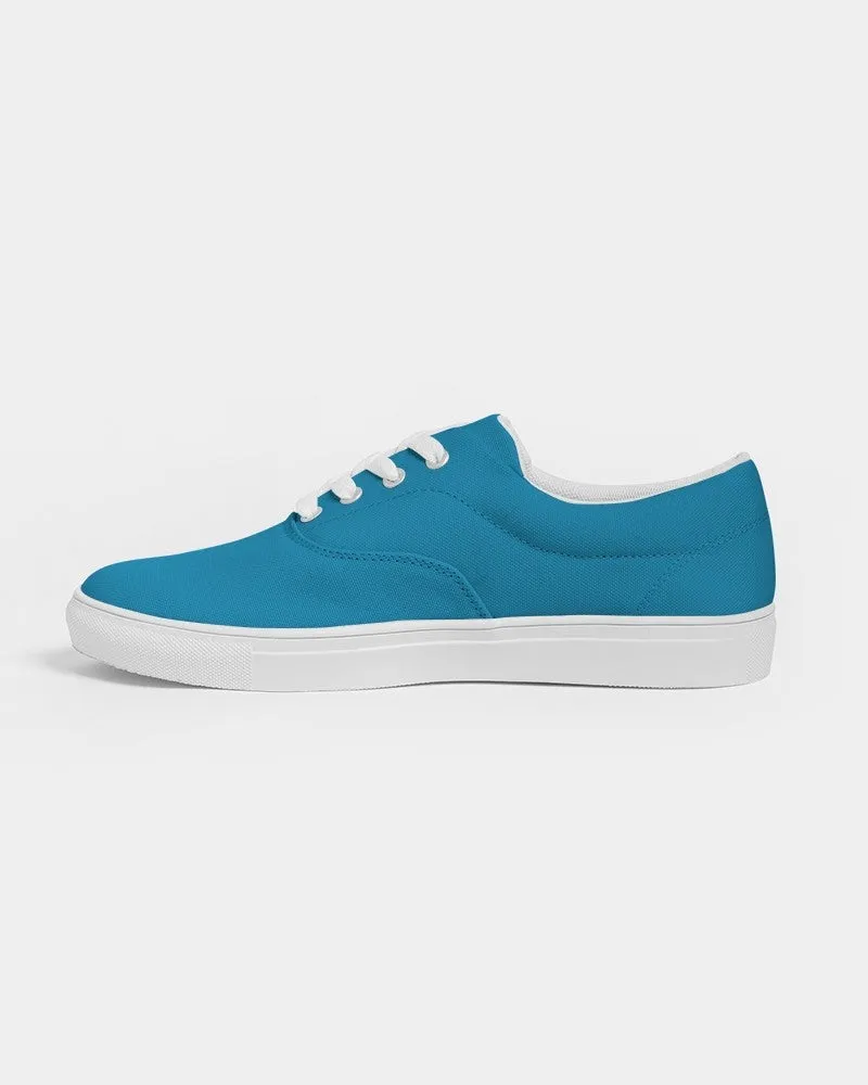 Shaded Cyan Canvas Sneakers | Men's | C100M0Y0K30