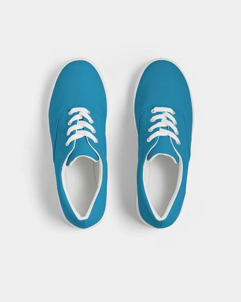 Shaded Cyan Canvas Sneakers | Men's | C100M0Y0K30