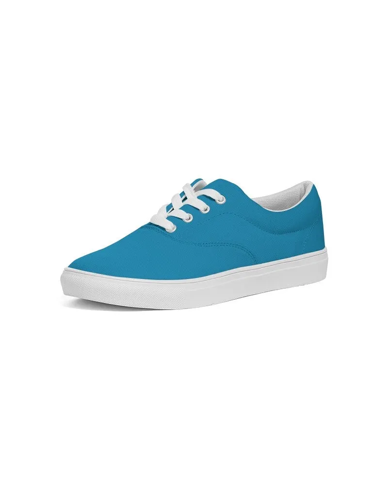 Shaded Cyan Canvas Sneakers | Men's | C100M0Y0K30