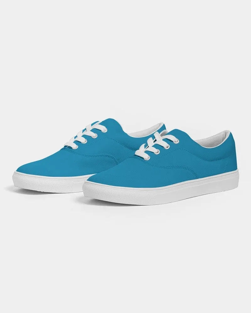 Shaded Cyan Canvas Sneakers | Men's | C100M0Y0K30