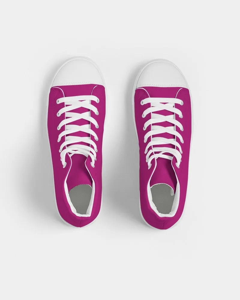 Shaded Magenta High-Top Canvas Sneakers | Women's | C0M100Y0K30