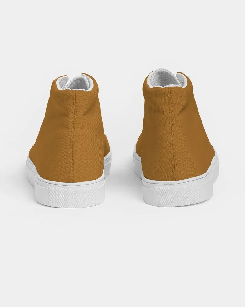 Shaded Orange High-Top Canvas Sneakers | Women's | C0M50Y100K30