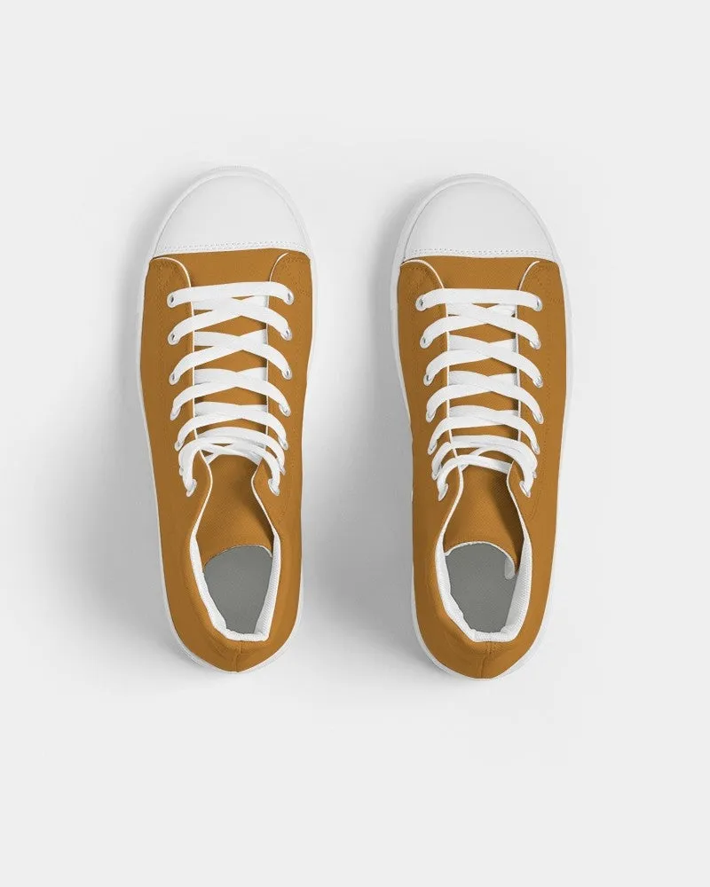 Shaded Orange High-Top Canvas Sneakers | Women's | C0M50Y100K30