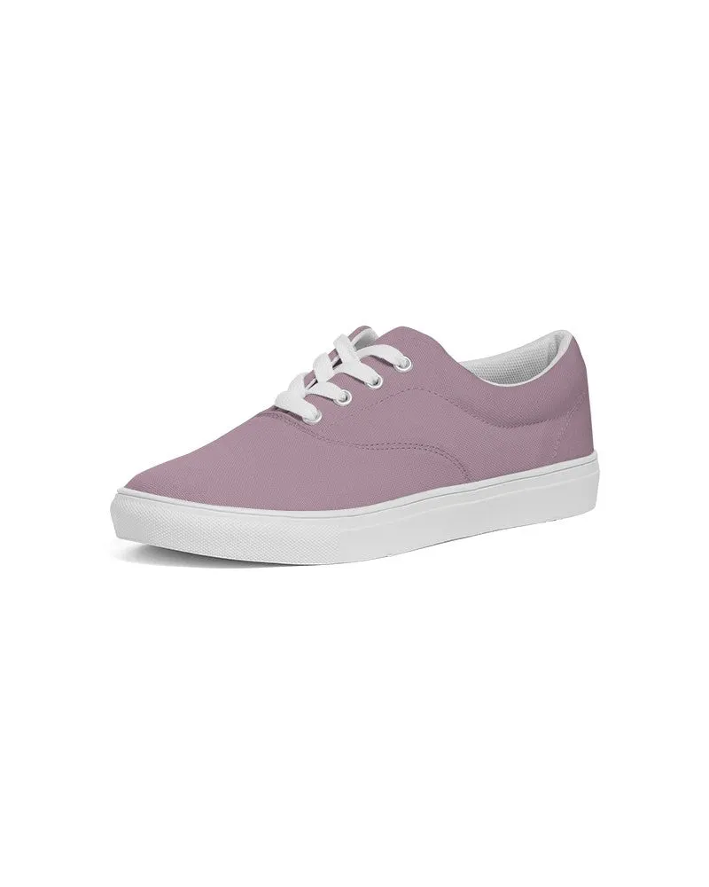 Shaded Pale Pastel Magenta Brown Canvas Sneakers | Men's | C0M30Y0K30