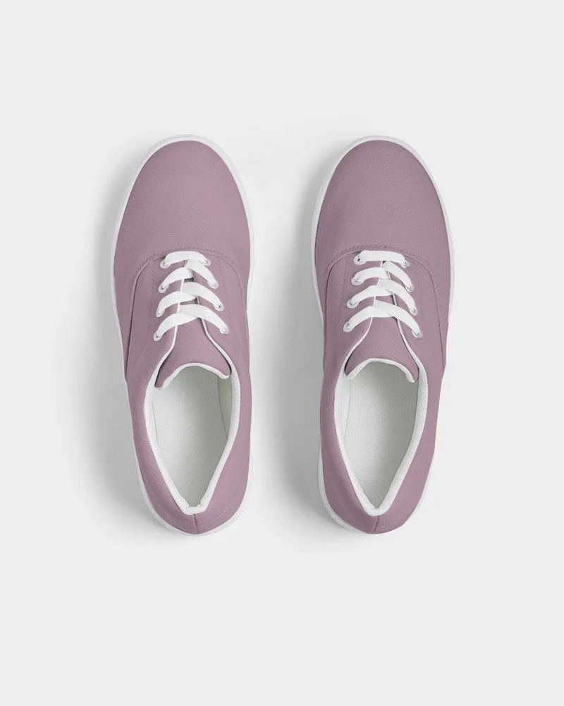 Shaded Pale Pastel Magenta Brown Canvas Sneakers | Men's | C0M30Y0K30