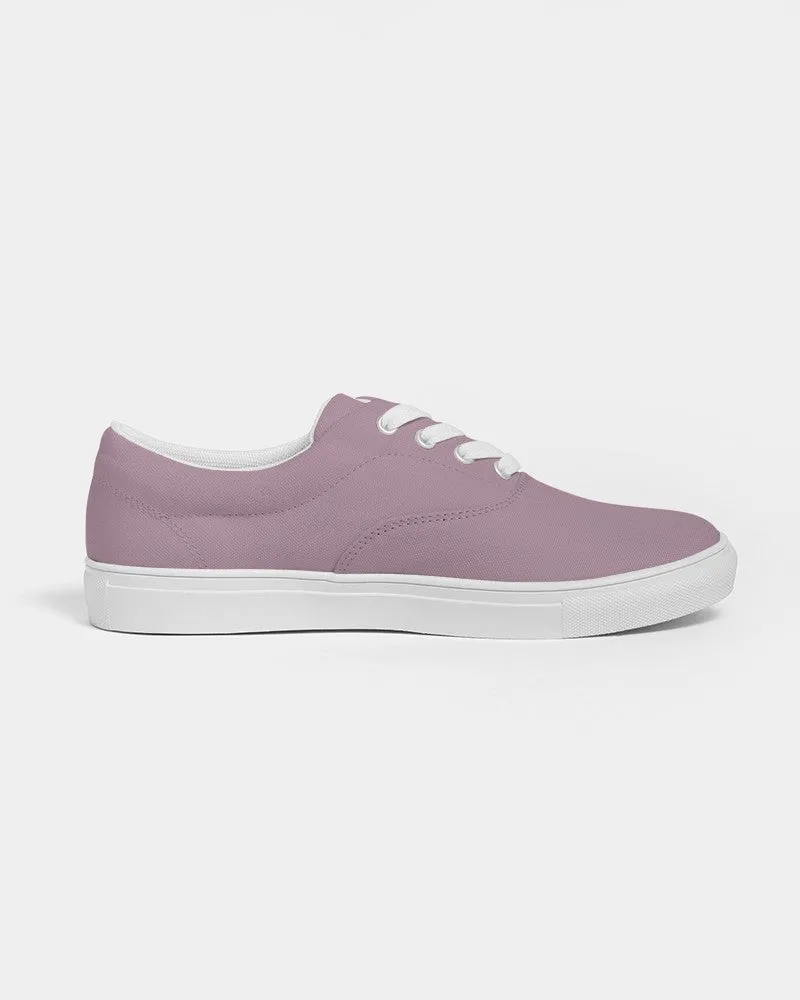 Shaded Pale Pastel Magenta Brown Canvas Sneakers | Men's | C0M30Y0K30