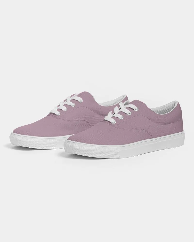 Shaded Pale Pastel Magenta Brown Canvas Sneakers | Men's | C0M30Y0K30