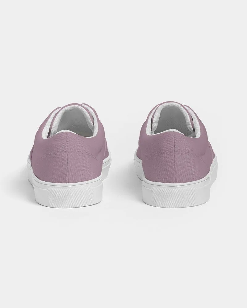 Shaded Pale Pastel Magenta Brown Canvas Sneakers | Men's | C0M30Y0K30