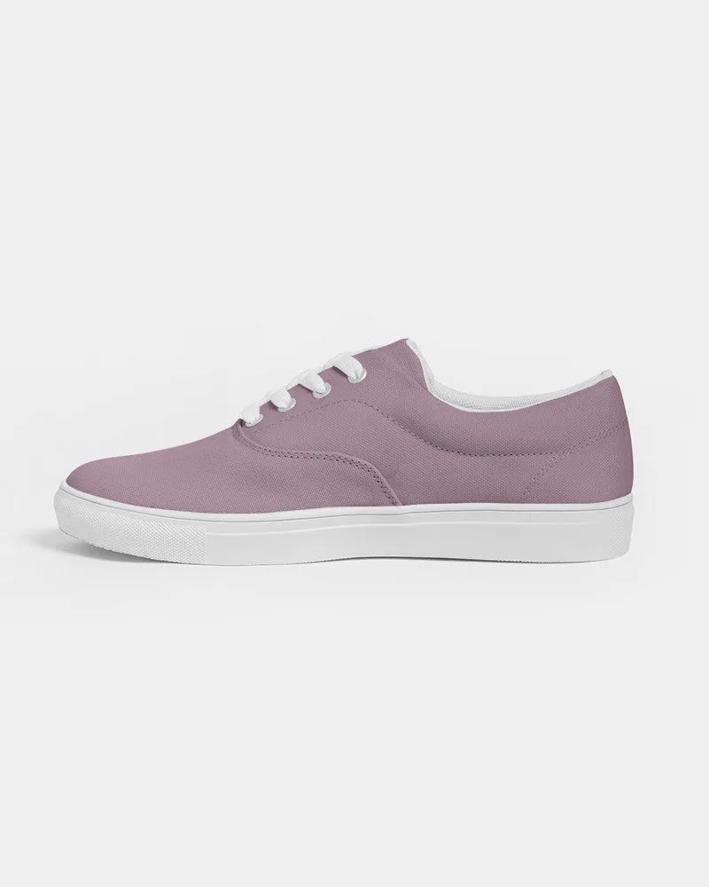 Shaded Pale Pastel Magenta Brown Canvas Sneakers | Men's | C0M30Y0K30