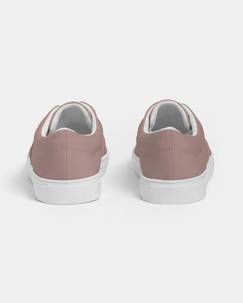 Shaded Pale Pastel Red Brown Canvas Sneakers | Women's | C0M30Y22K30