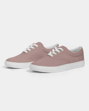 Shaded Pale Pastel Red Brown Canvas Sneakers | Women's | C0M30Y22K30