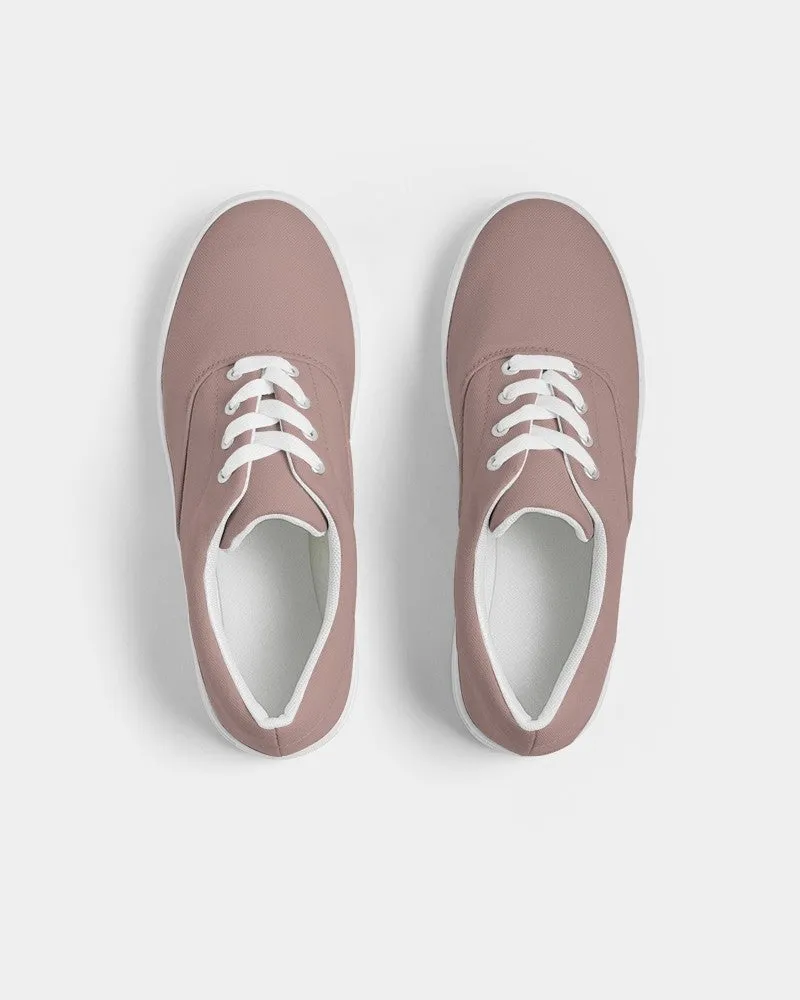 Shaded Pale Pastel Red Brown Canvas Sneakers | Women's | C0M30Y22K30