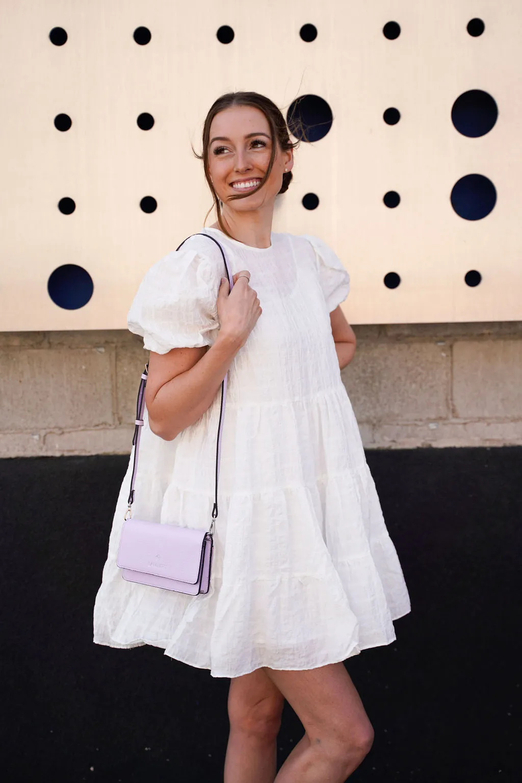 Textured Checked Dress