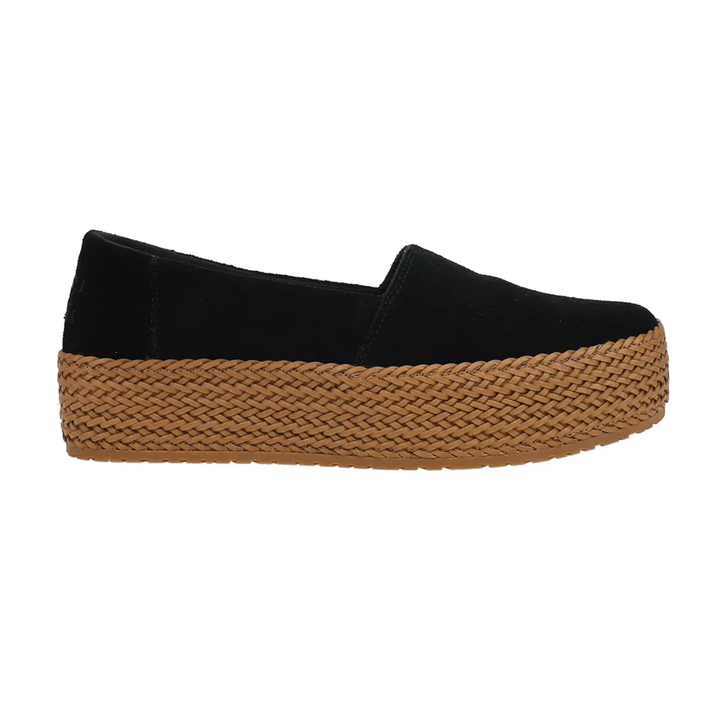 Valencia Suede Plaform Espadrille Flats