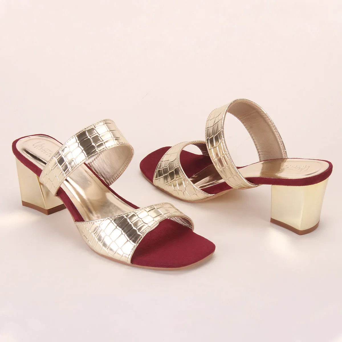 Women "ROWAN" Fancy Block Heel Sandals