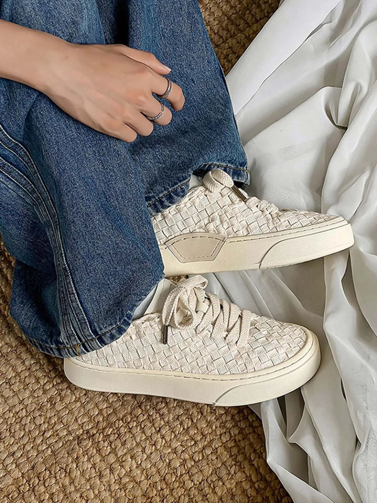 Woven Breathable Canvas Sneakers